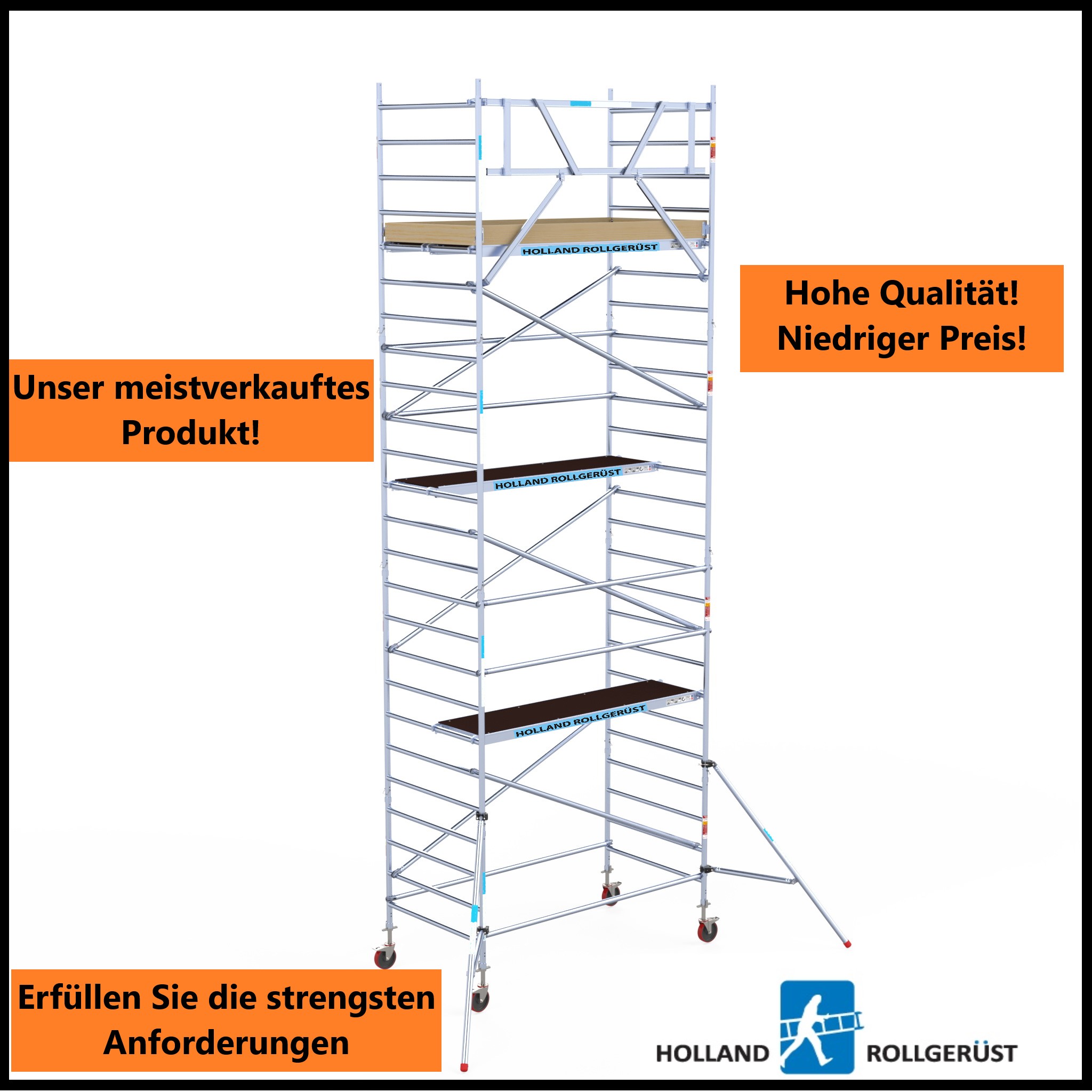 Profi Rollgerüst 1.35x2.50x8.3m