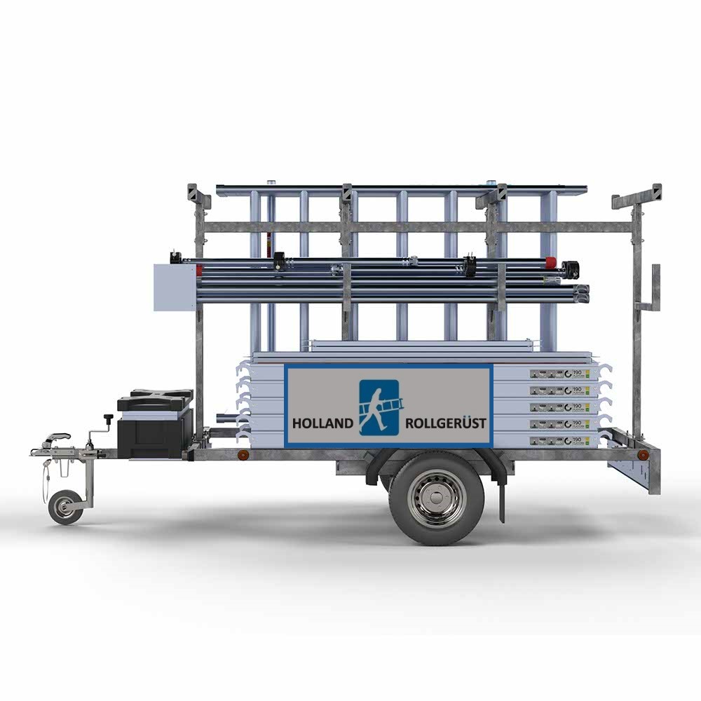 Rollgerüst 1.35mtr x 2.50mtr x 10.30mtr AH + Anhänger!