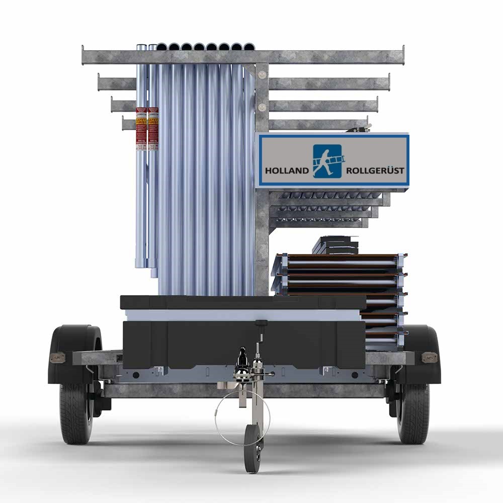 Rollgerüst 1.35mtr x 2.50mtr x 10.30mtr AH + Anhänger! – Bild 2