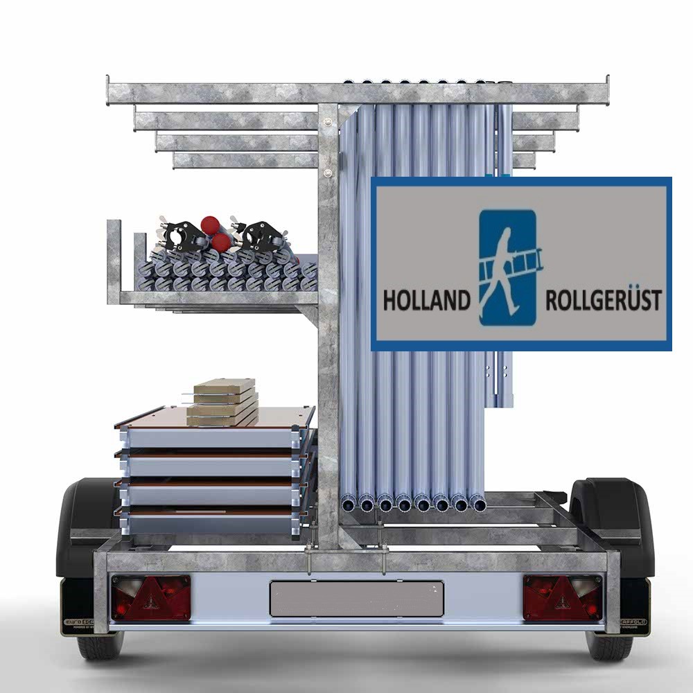 Rollgerüst 1.35mtr x 2.50mtr x 10.30mtr AH + Anhänger! – Bild 3